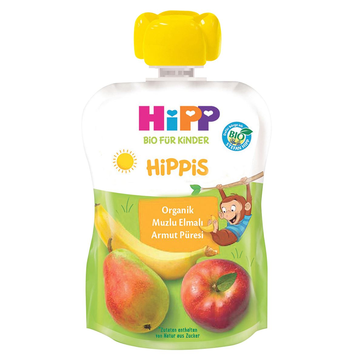 Hıpp Organık Muzlu Elmalı Armut Püresı 100Gr