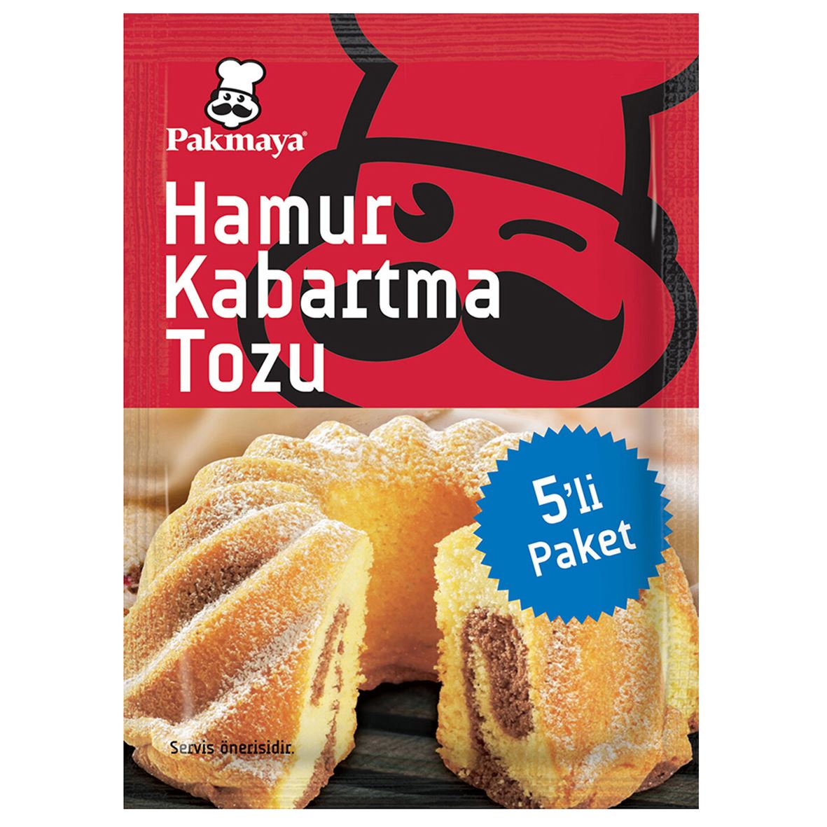 Pakmaya Hamur Kabartma Tozu 5'Lı 50 G