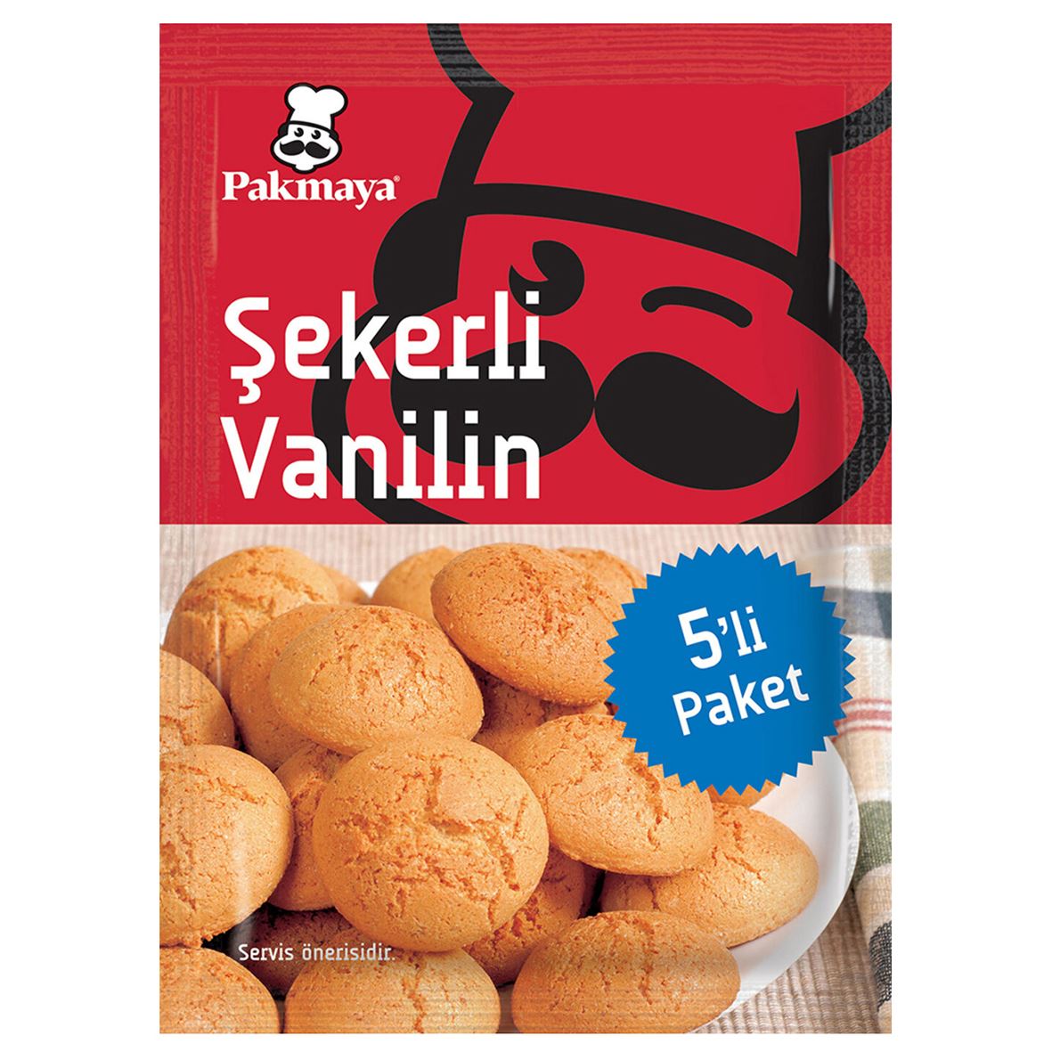 Pakmaya Şekerlı Vanılın 5'Lı 25 G
