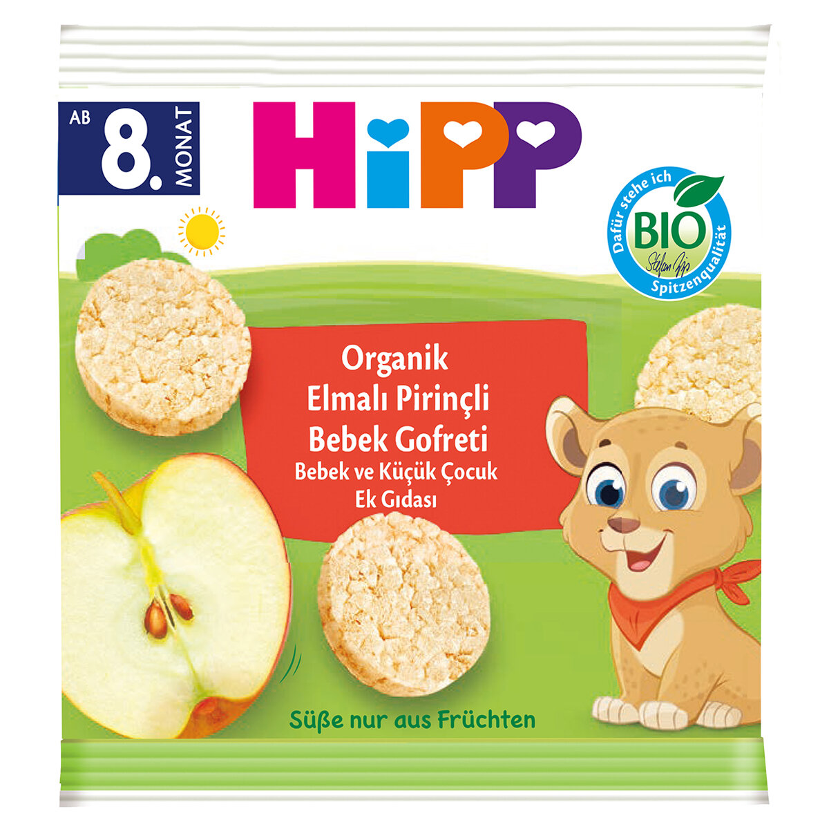 Hıpp Org.Pirinçli Yab.Mersinli Bebek Gofreti 30 G