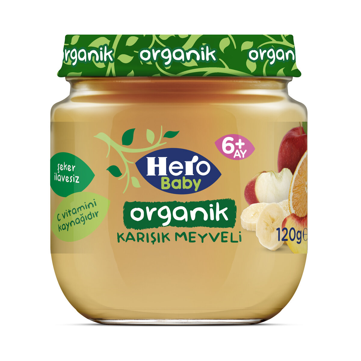 Hero Baby Organik Karış.Meyve Kavanoz Maması 120 G
