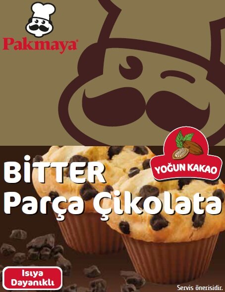 Pakmaya Bitter Parça Çikolata 70 G