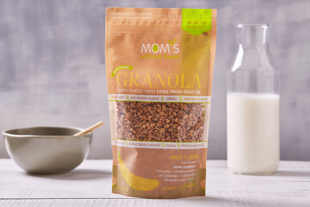 Moms Granola Muz Ceviz 360 G