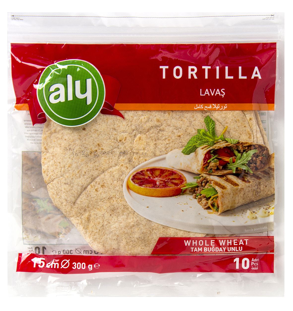 Aly Tortılla Tam Buğday Unlu 15Cm 10 Adet 300 G