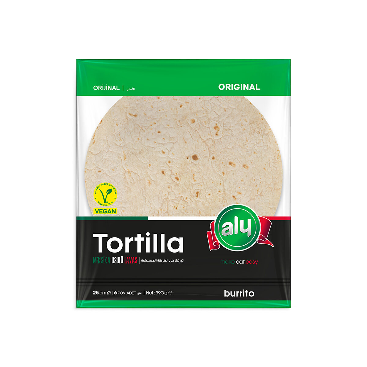 Aly Tortılla Lavaş 25Cm 6Lı 390G