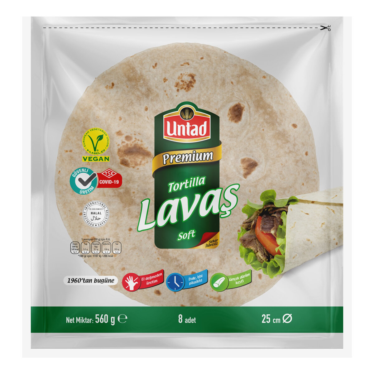 Untad Lavaş 8'Li 560G