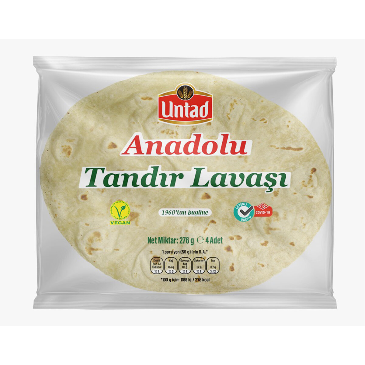 Untad Tandır Ekmeğı Lavaşı 276 G