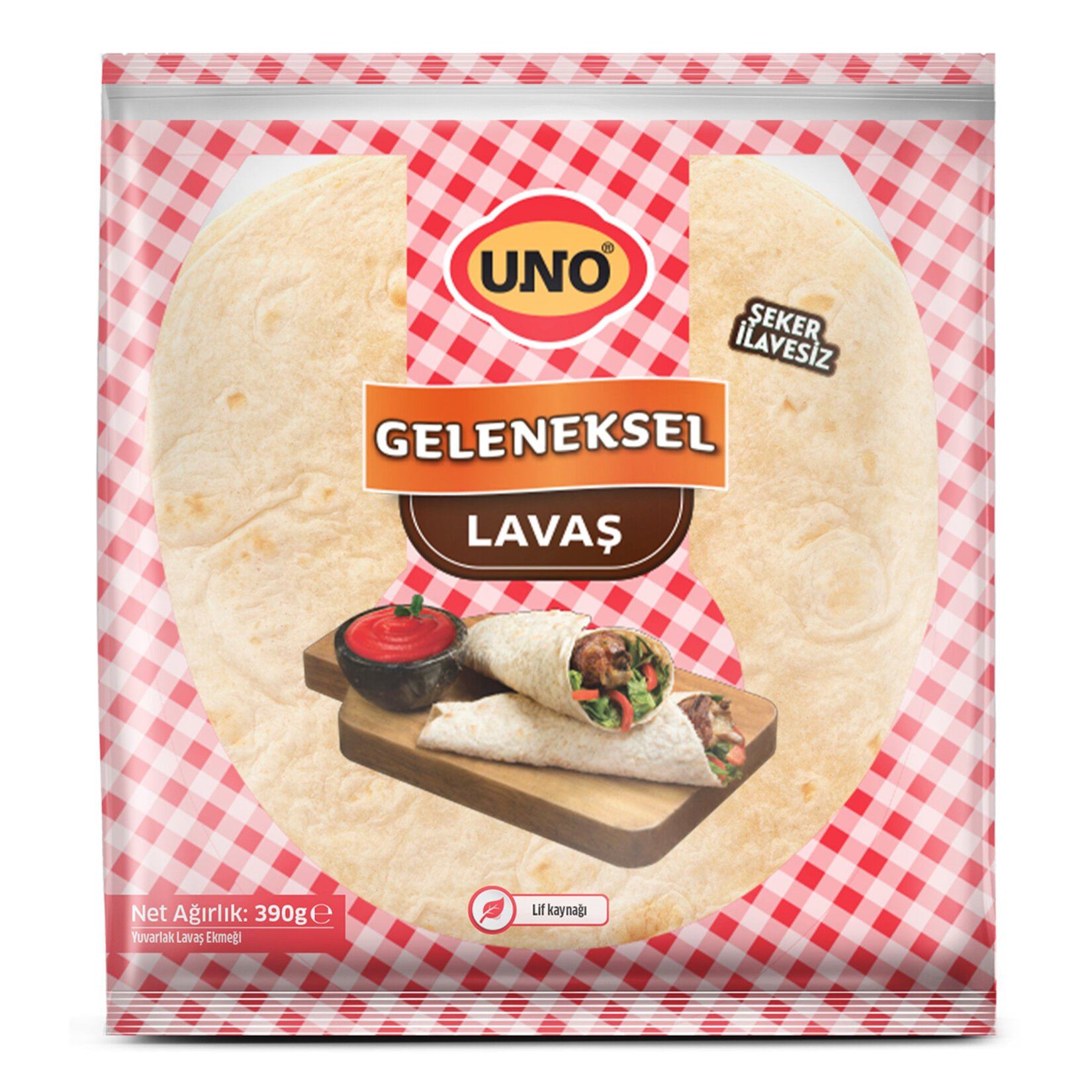 Uno Geleneksel Lavaş 25 Cm 6Lı 390 G