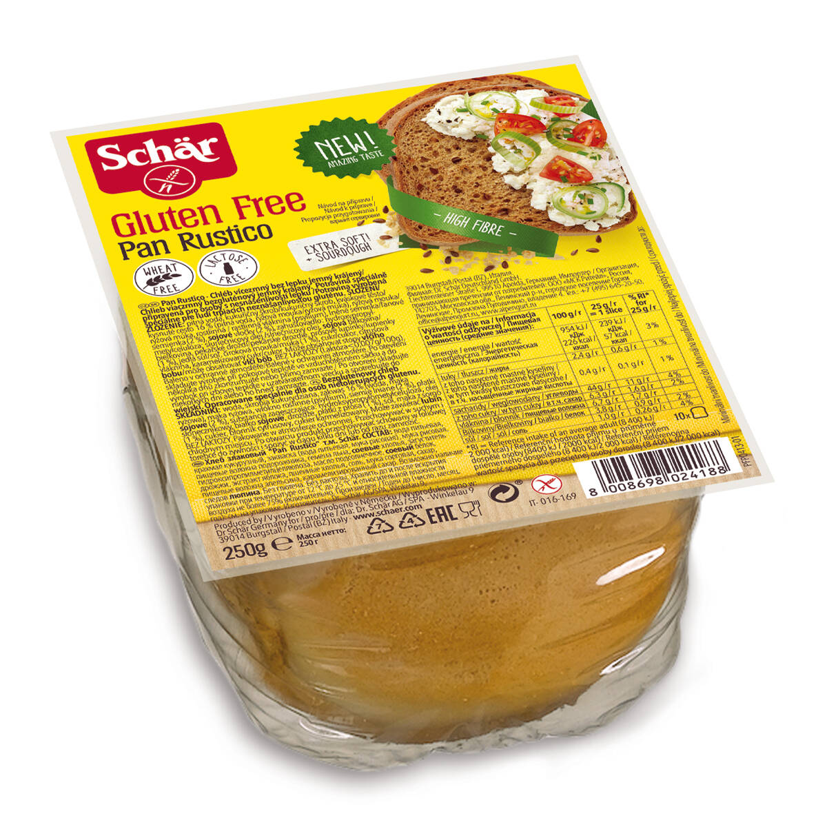 Schar Pan Rustıco Glutensiz Ekmek 250 G
