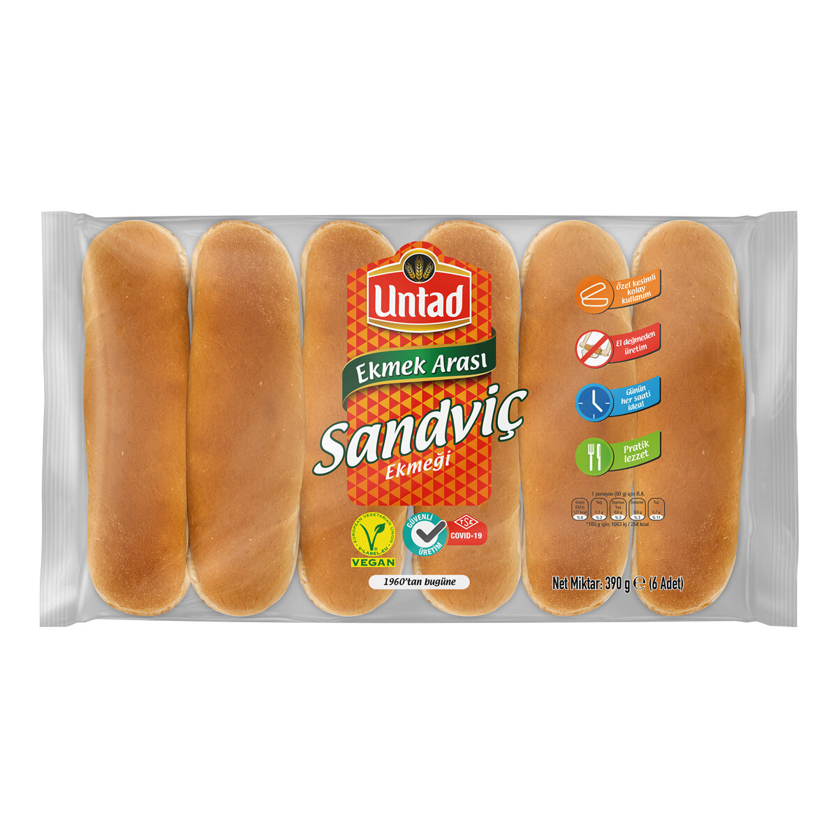 Untad Sandviç Eko Paket 6X60 G