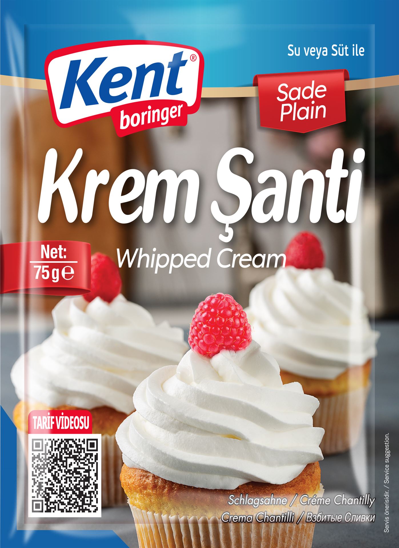 Kent Borınger Krem Şanti Sade 75 G