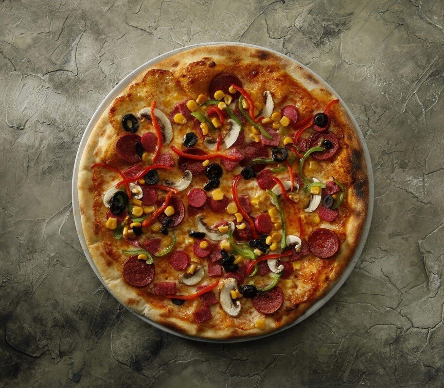 Pastek Yuvarlak Pizza Karışık  (Yuvarlak Pizza)