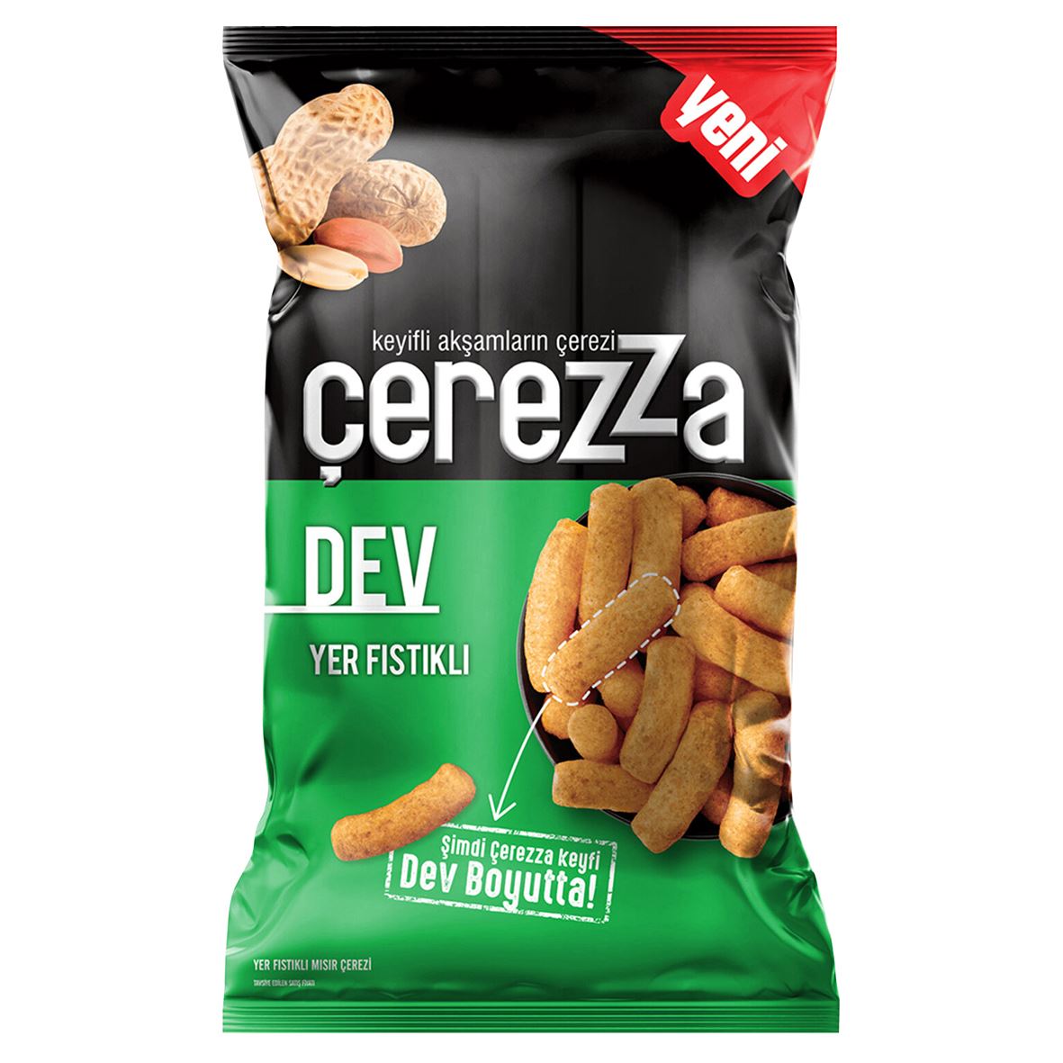 Çerezza Dev Yer Fıstıklı Mısır Çerezi 145 G