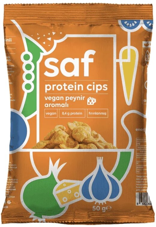 Saf Vegan Peynir Aromalı Protein Cips 50G
