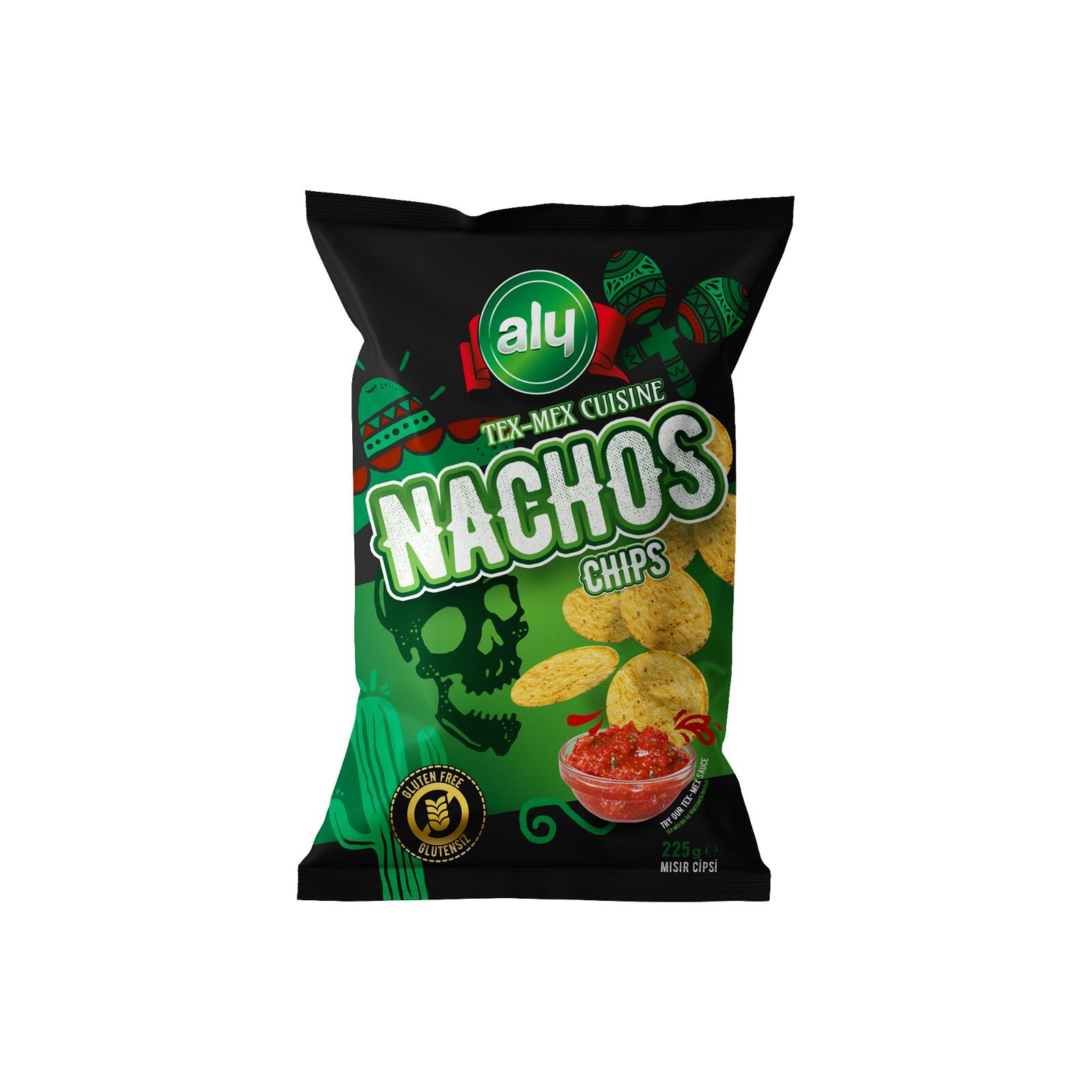 Aly Nachos Cips Glutensiz 225G