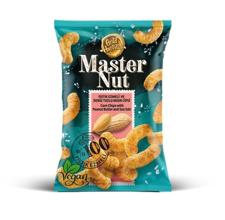Master Nut Fıs.Ezmeli Deniz Tuzlu Mısır Cipsi 165G
