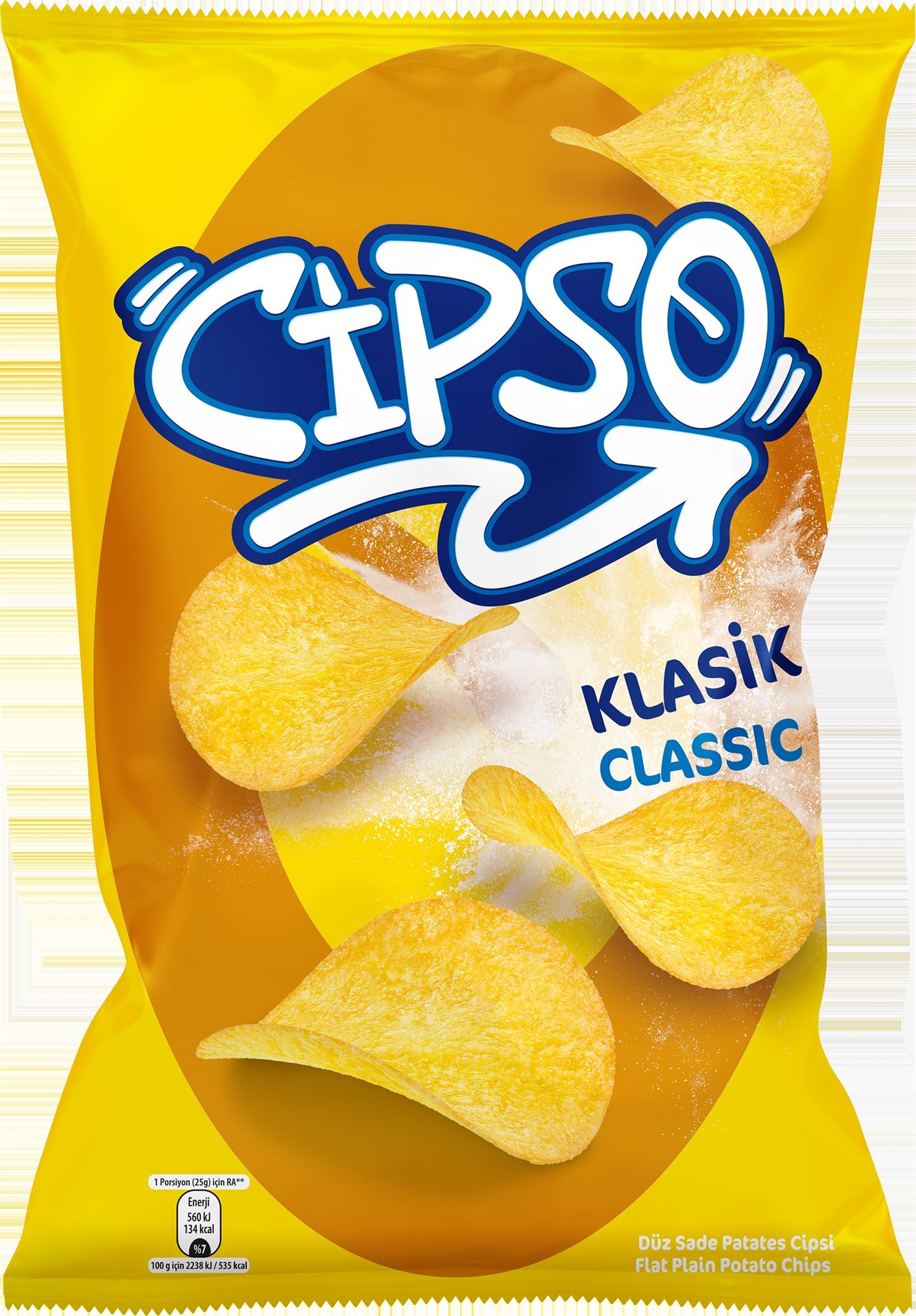 Cipso Klasik Düz Patates Cipsi 125 G