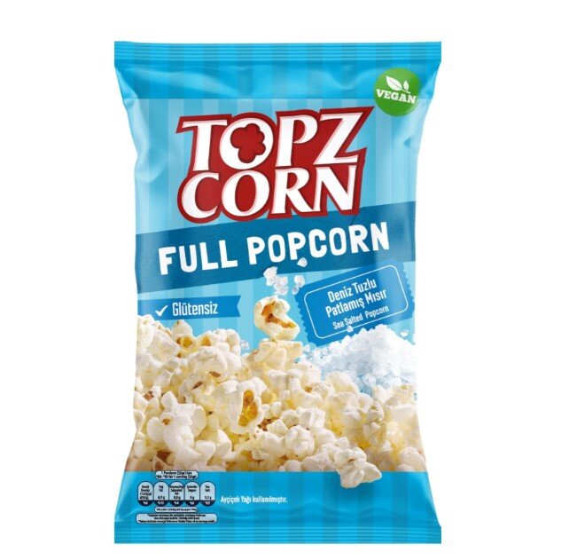 Topzcorn Deniz Tuzlu Glütensiz Full Popcorn 105 G