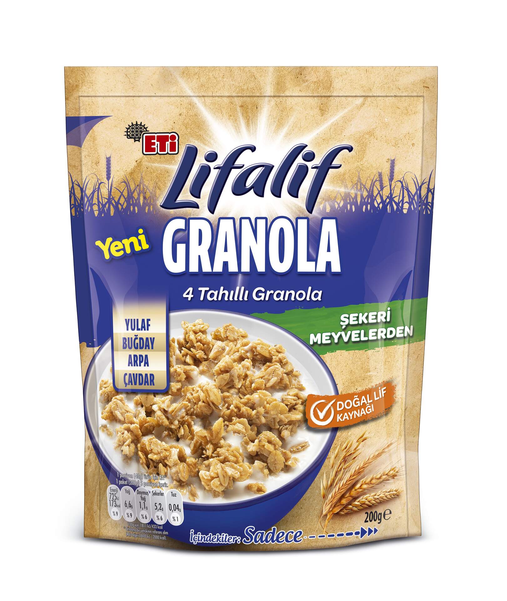 Eti Lifalif 4 Tahıllı Granola 200 G