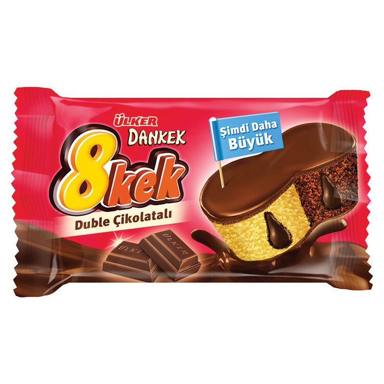 Dankek 8 Kek Duble Çikolatalı 55 G.