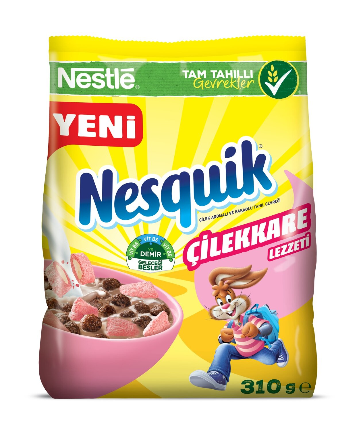 Nesquık Çilekkare Çilek Aromalı Tahıl Gevrek 310 G