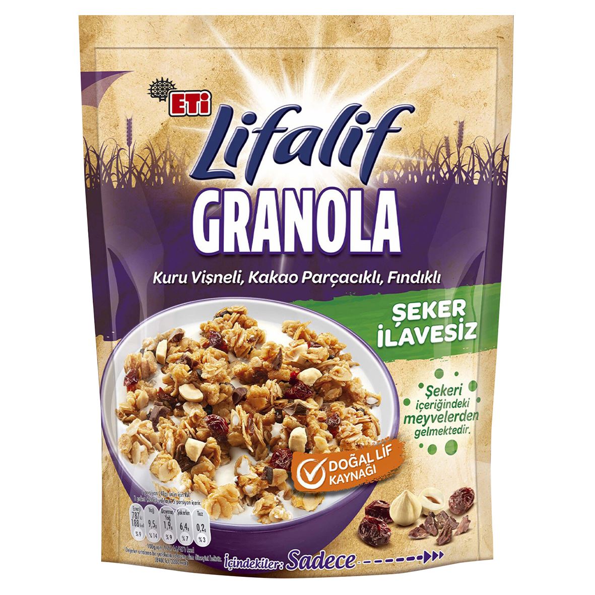 Eti Lifalif Granola Vişne Kakao Fındık 200 G