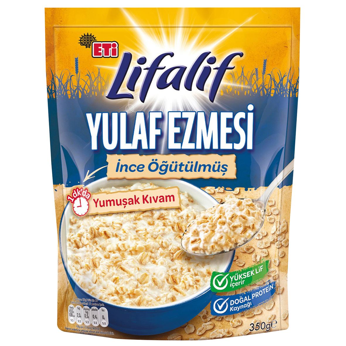 Eti Lifalif İnce Öğütülmüş Yulaf Ezmesi 350 G