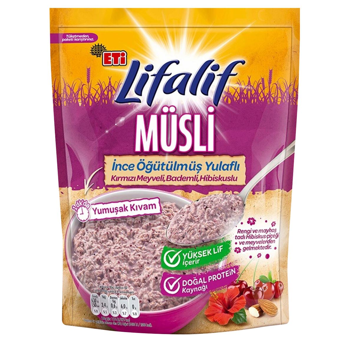 Eti Lifalif İnce Hibiskuslu Müsli 250 G