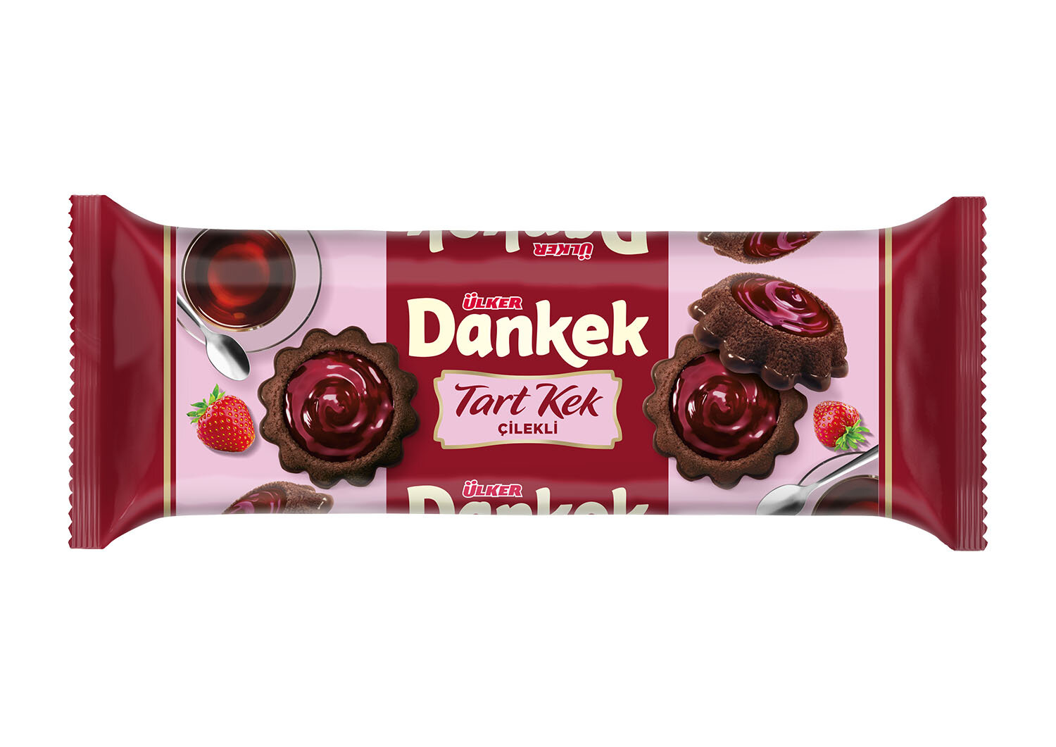 Ülker Dankek Çilekli&Çikolatalı Tart Kek 180 G