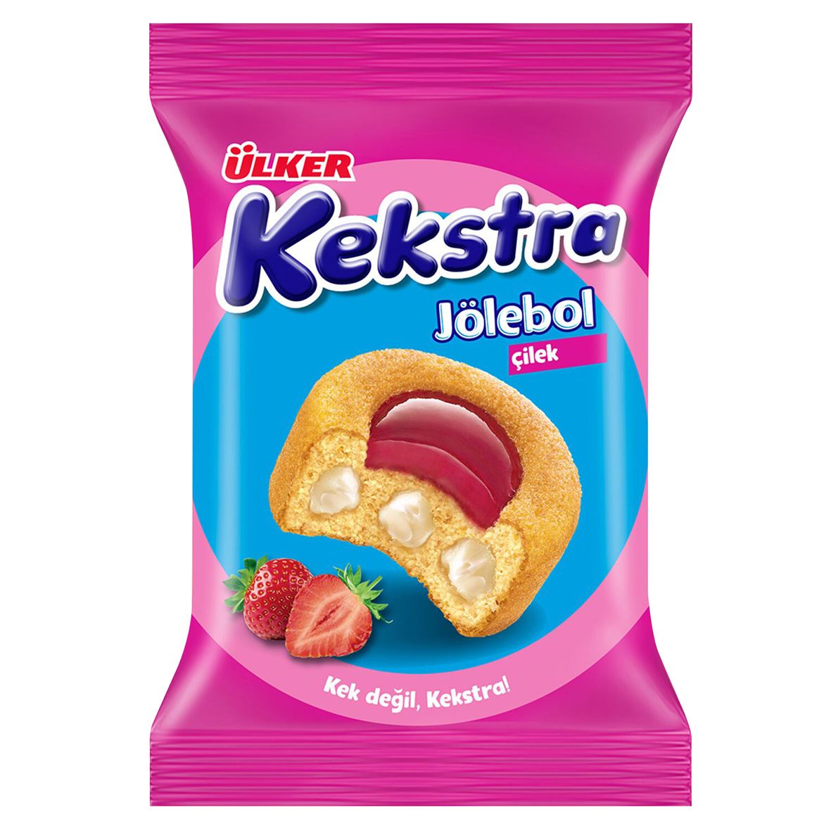 Ülker Kekstra Jölebol Çilekli Jöleli Kek 35G