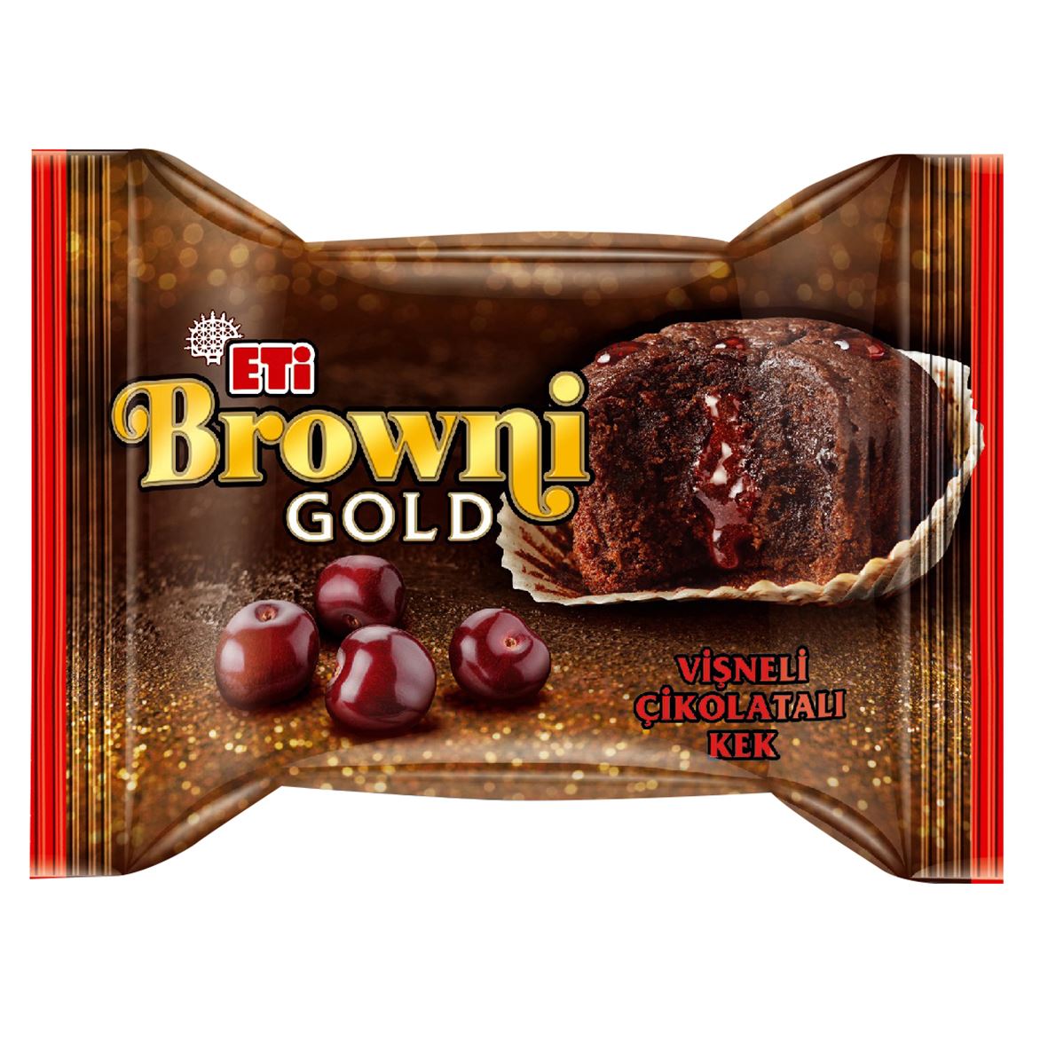 Eti Brownı Gold Vişne Soslu Çikolatalı Kek 45 G