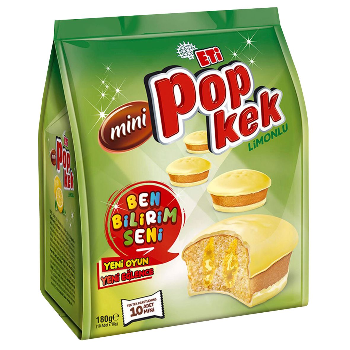 Eti Popkek Mini Limon Soslu Kaplamalı Kek 180 G