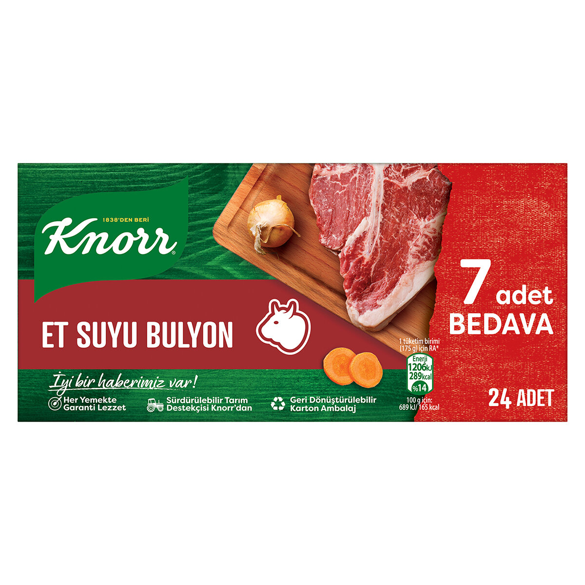 Knorr Et Suyu Bulyon 24 Adet 240G