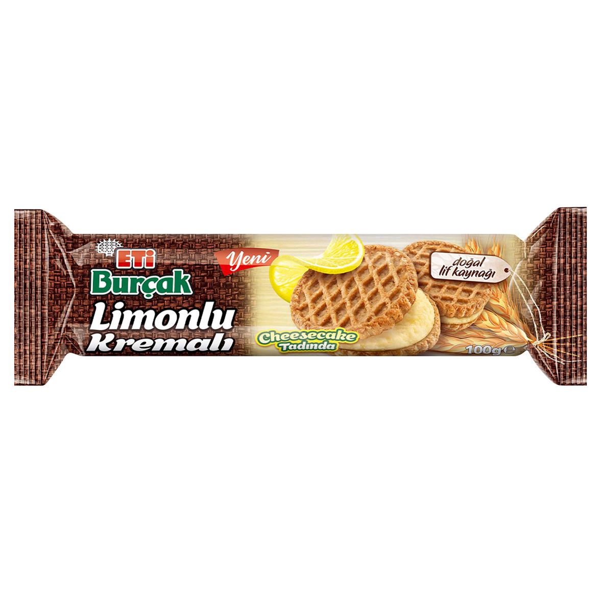 Eti Burçak Limonlu Kremalı Yulaflı Bisküvi 100 G