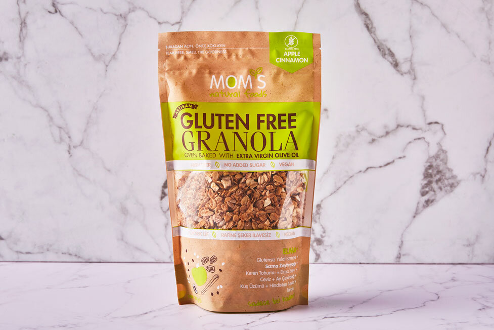 Moms Glutensiz Elmalı Tarçınlı Granola 300 G
