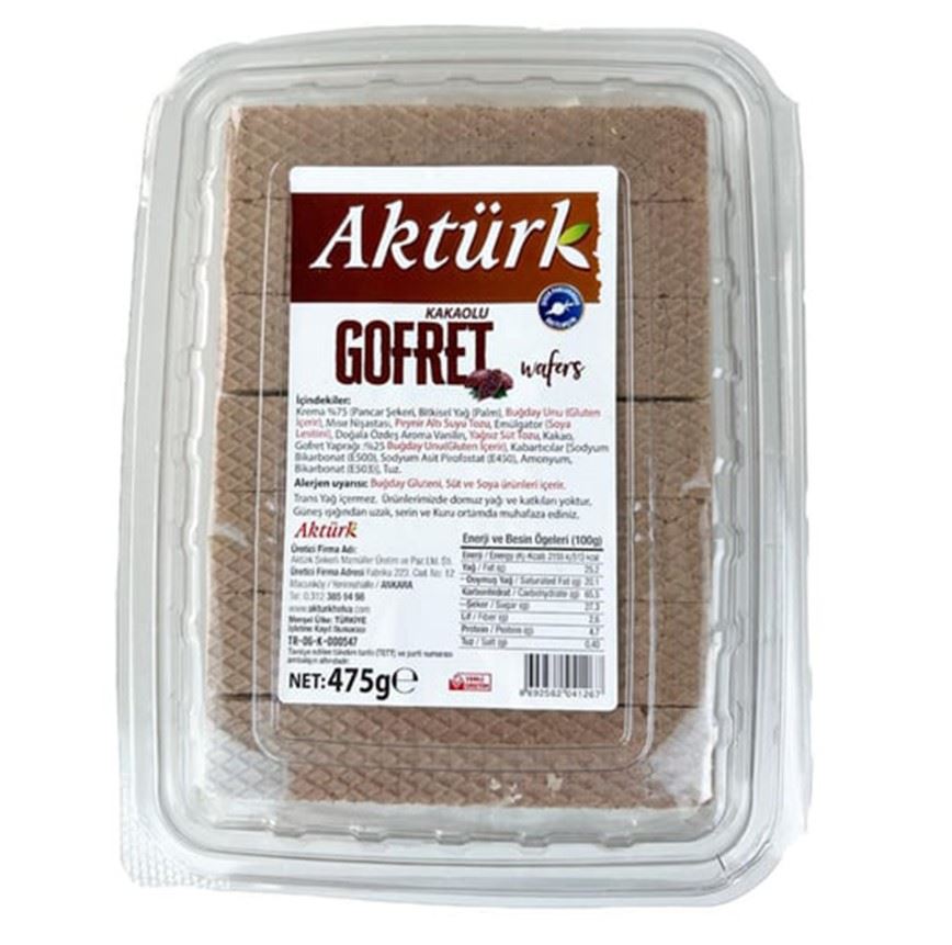 Aktürk Kakaolu Gofret 475 G