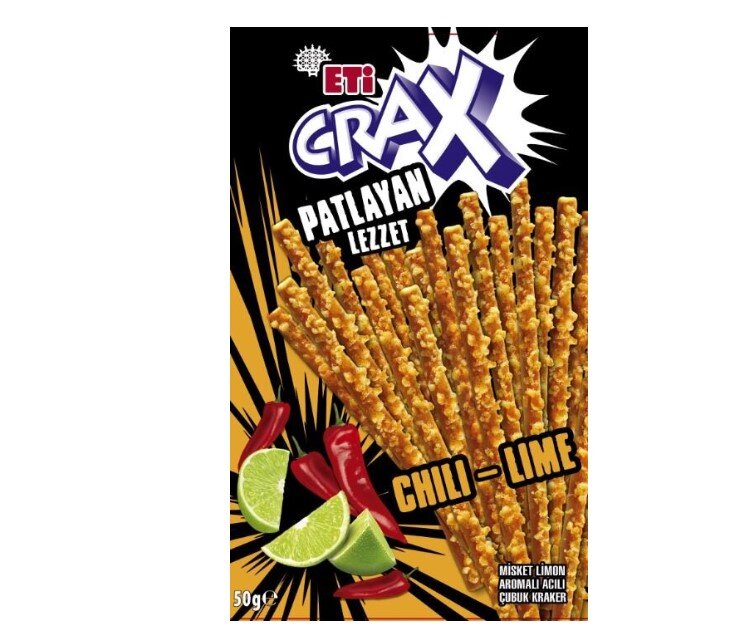 Eti Crax Misket Limon Arm.Acılı Çubuk Kraker 50 G