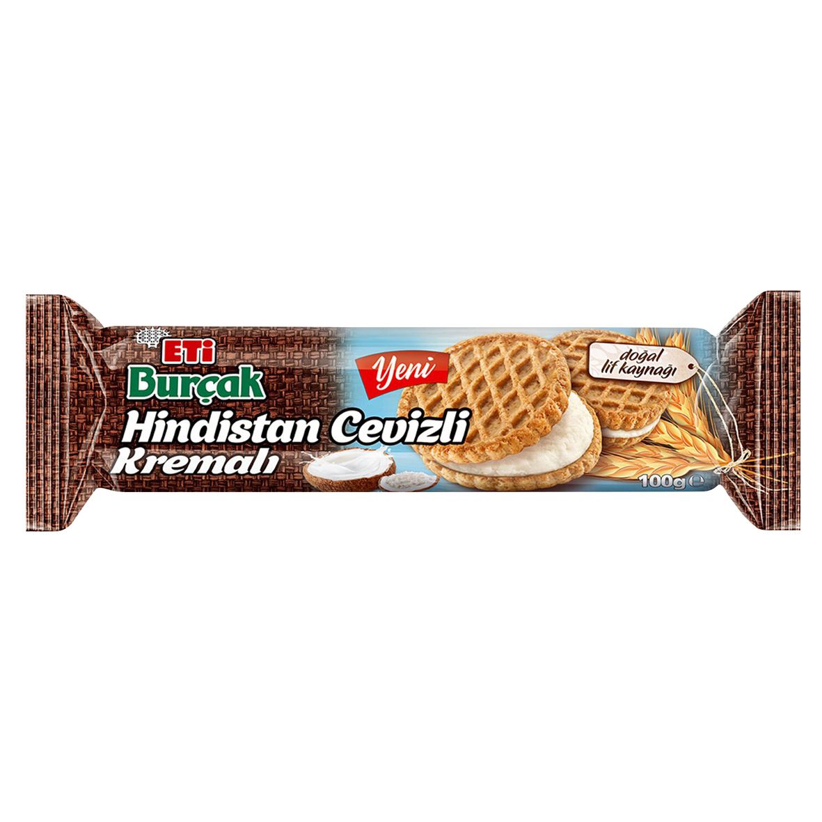 Eti Burçak H.Cevizi Kremalı Yulaflı Bisküvi 100 G