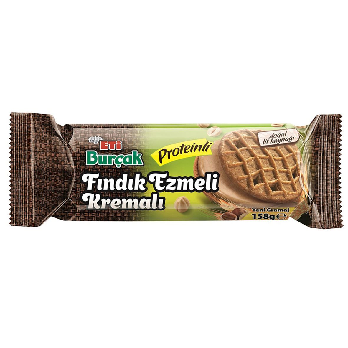 Eti Burçak Fındık Ezmeli Proteinli Bisküvi 158G