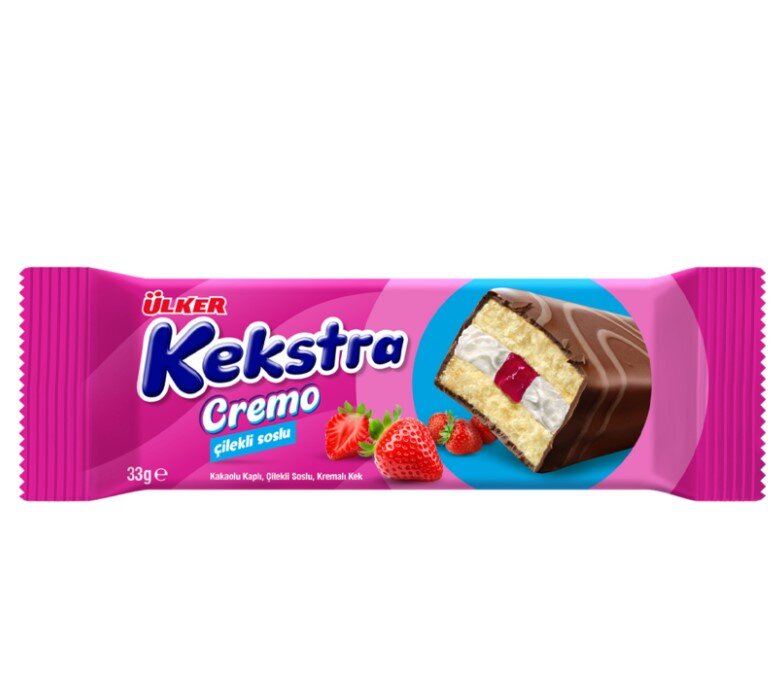 Ülker Kekstra Cremo Çilekli Kek 33 G