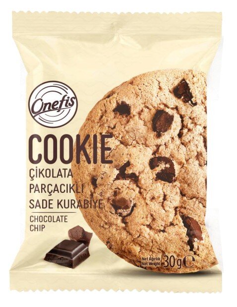 Onefis Tekli Sade Çikolata Parçalı Cookıe 30 G