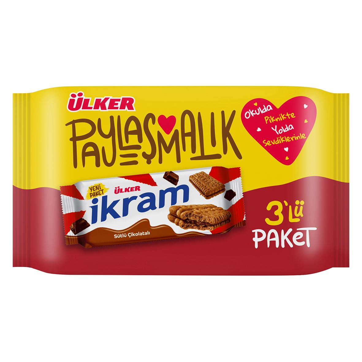 Ülker İkram Çikolatalı 3*84 G