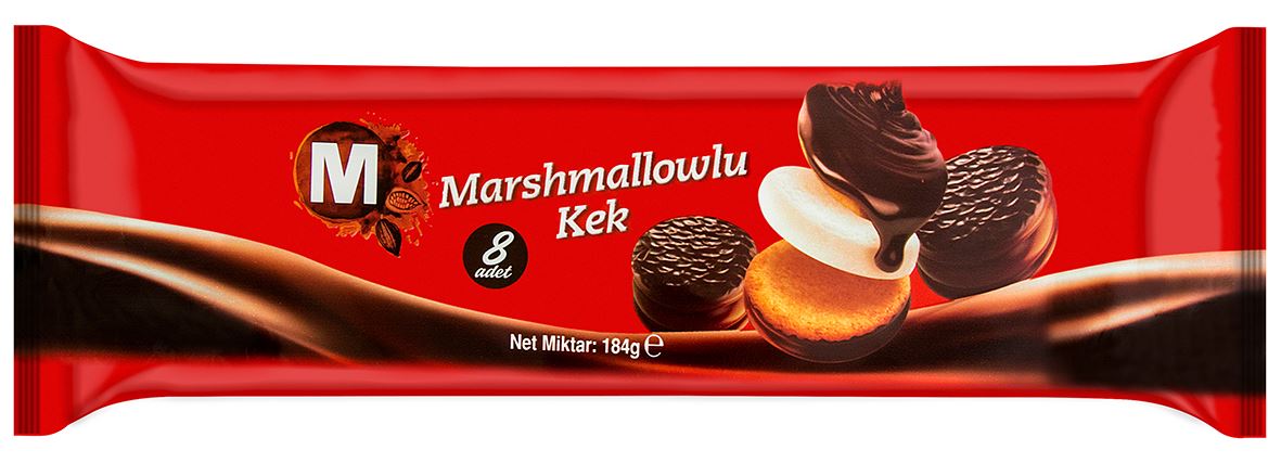 Migros Marshmallowlu Sandviç Kek 8Li 184 G