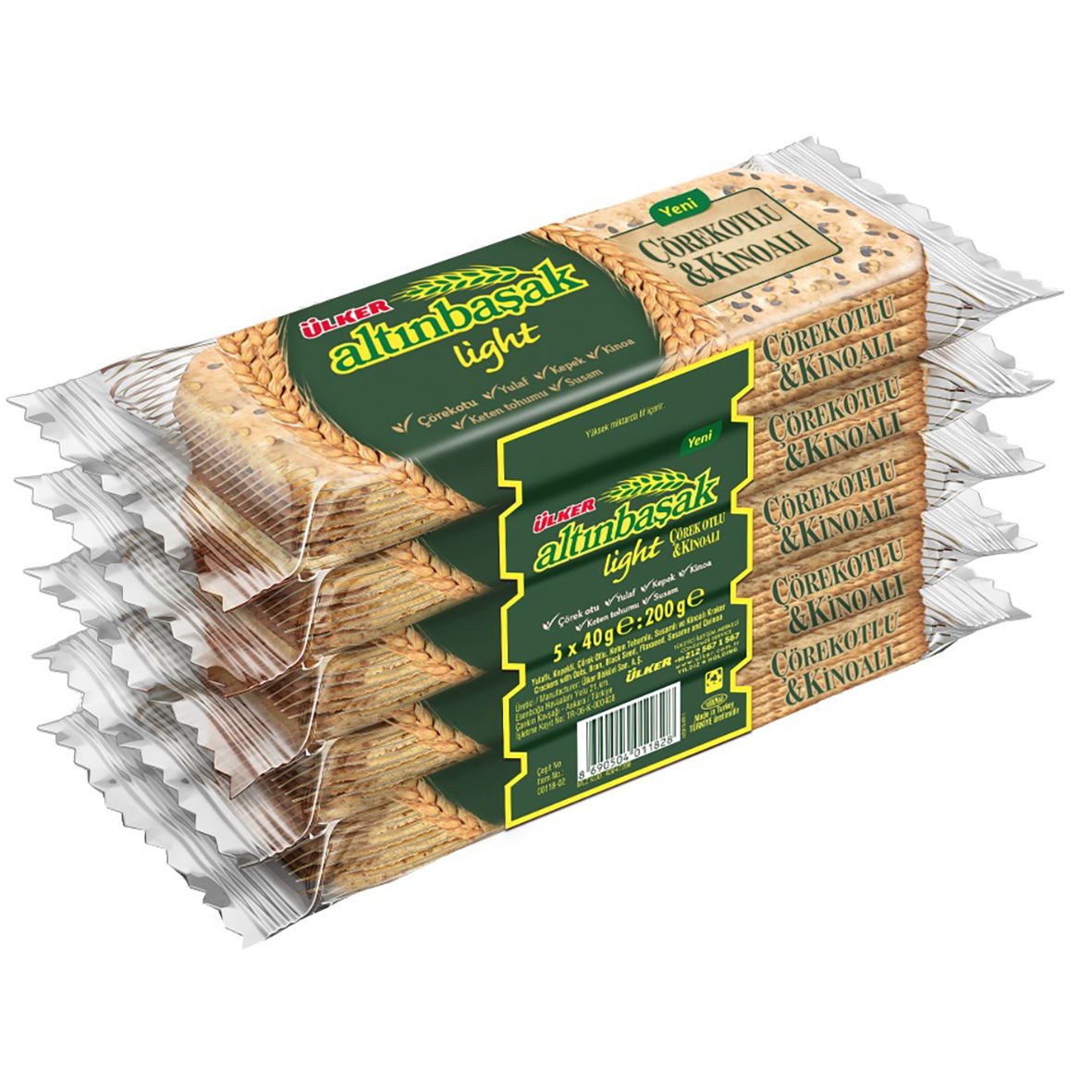 Altınbaşak Çörek Otlu&Kinoalı Kraker 5X40g