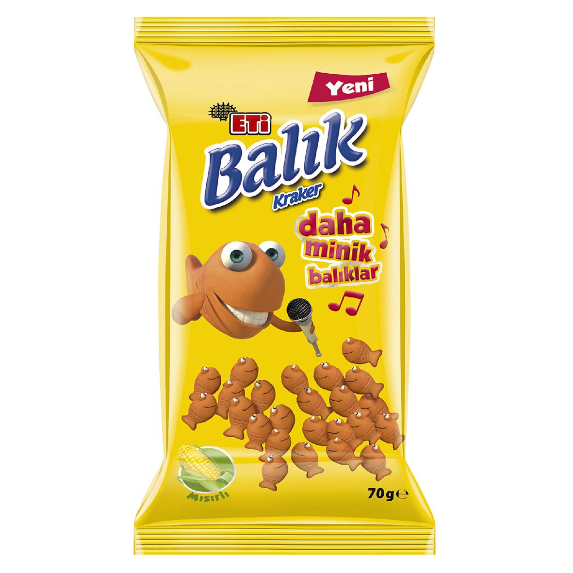 Eti Balık Mini Mısırlı Kraker 70 G