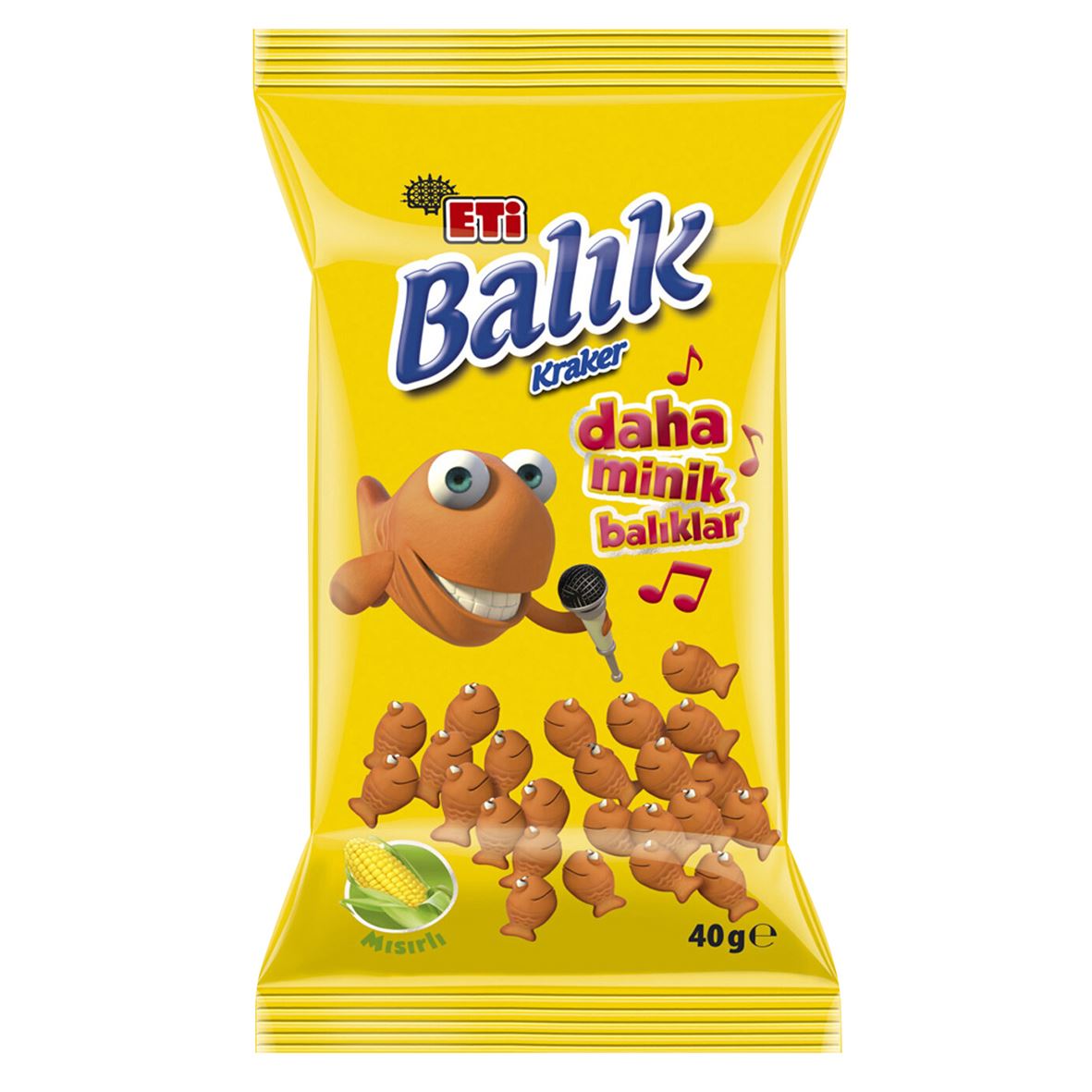 Eti Balık Mini Mısırlı Kraker 40 G