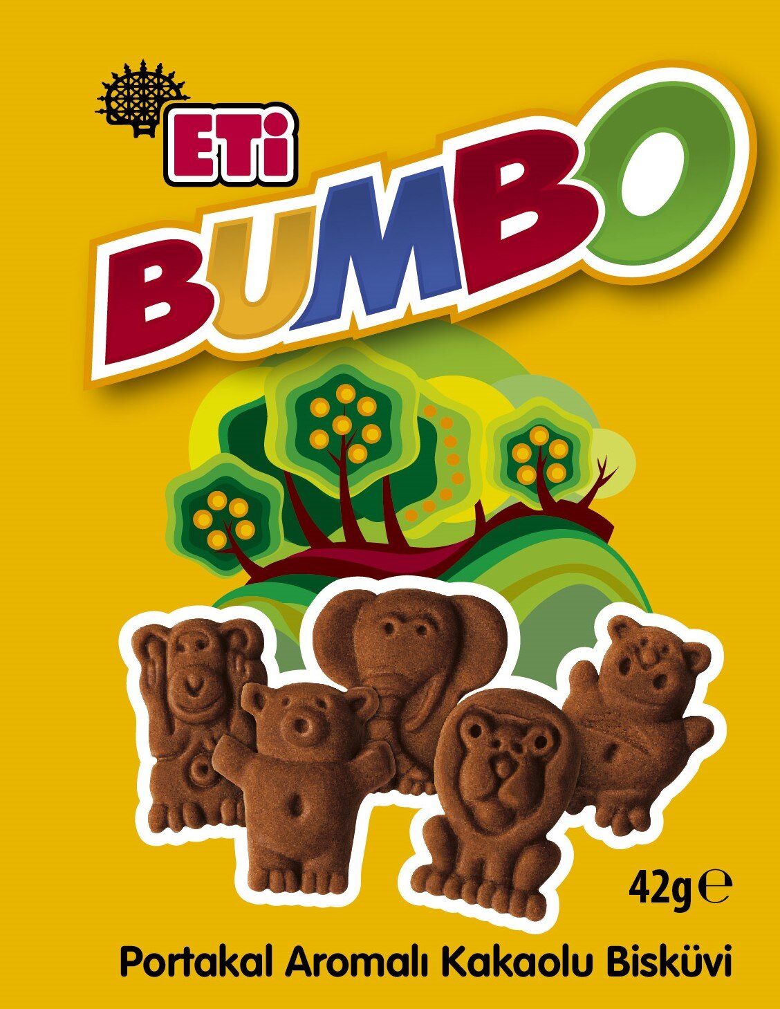 Eti Bumbo Portakal Aromalı Kakaolu Bisküvi 42 G