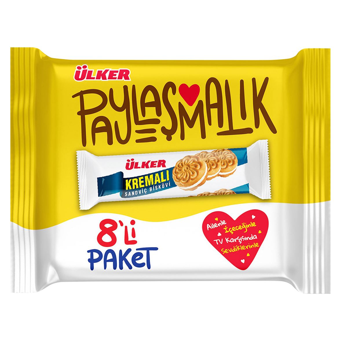 Ülker Kremalı Sandviç Bisküvi 8Li 488 G