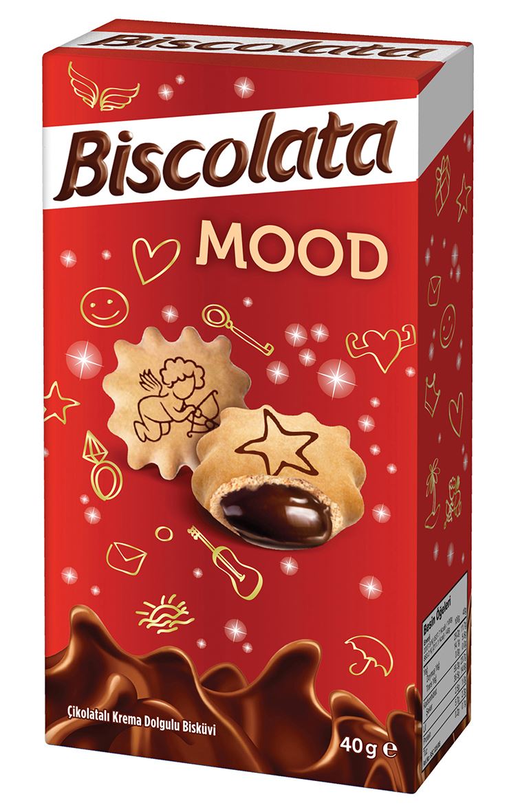 Bıscolata Mood Çikolata Krema Dolgulu Bısküvi 40 G