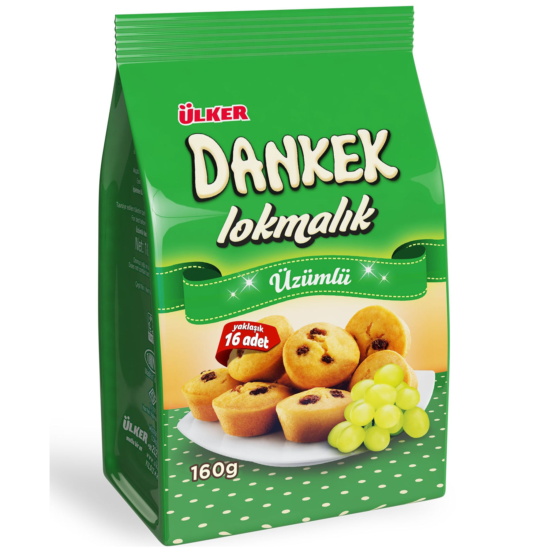 Dankek Lokmalık Üzümlü Kek 160 G
